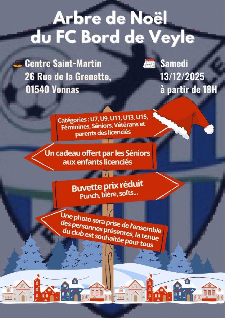 Arbre de Noël FC Bord de Veyle 2025